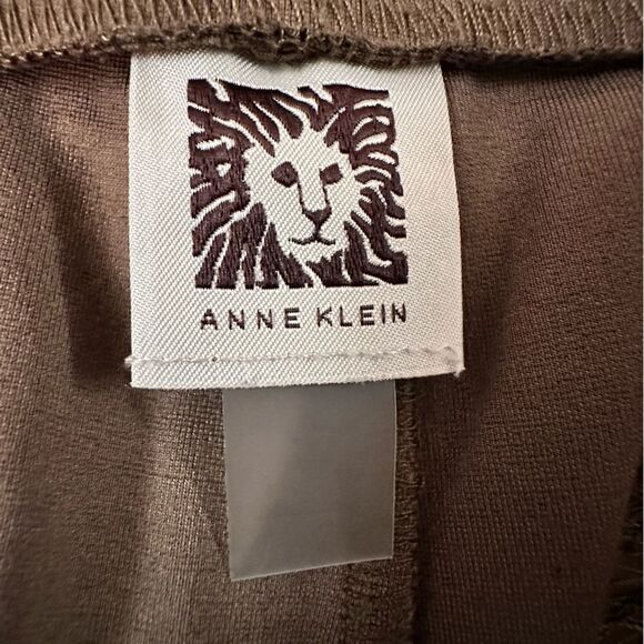 Anne Klein ~ Womens Tan Pull on pants ~ wide waistband ~ missing size tag - Picture 10 of 11